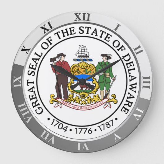 Delaware Große Wanduhr (Vorderseite)
