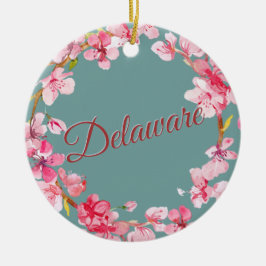 Delaware Hanukkah Keramik Ornament