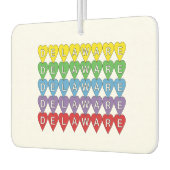 Delaware Hearful Colorful Autolufterfrischer (Links)