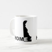 Delaware-Heimat-Entfernt-von-State-Tasse oder Reis Kaffeetasse (Vorderseite Links)