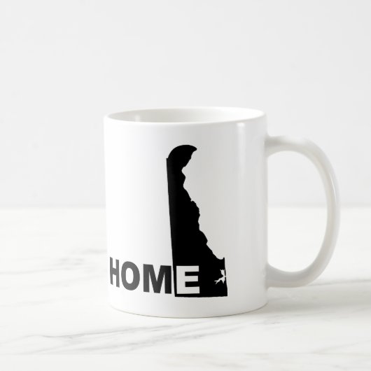 Delaware-Heimat-Entfernt-von-State-Tasse oder Reis Kaffeetasse (Rechts)