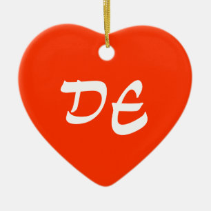 Delaware-Herz-Verzierung Keramik Ornament