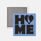 Delaware Home Heart State Friends Magnet (Vorderseite/Rückseite)