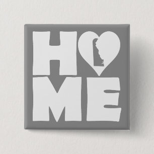 Delaware Home Heart State Knopf Abzeichen Pin Button