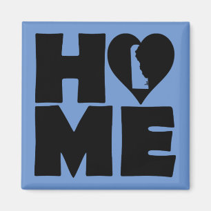 Delaware Home Heart State Kühlschrankmagnet