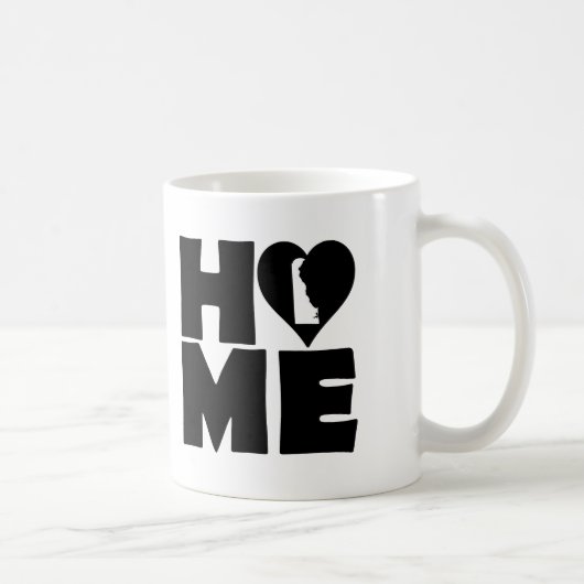 Delaware Home Heart State Mug oder Travel Mug Kaffeetasse (Rechts)