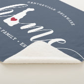 Delaware Home State Personalized Sherpadecke (3/4)