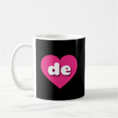 Delaware Hot Pink heart - I Liebe de Kaffeetasse (Links)