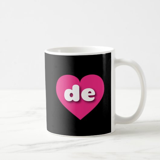 Delaware Hot Pink heart - I Liebe de Kaffeetasse (Rechts)