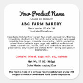 DELAWARE-Hütte - Etikett Quadratischer Aufkleber (Vorderseite)