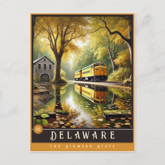 Delaware | Hyper-Realistisches Staat Postkarte (Vorderseite)