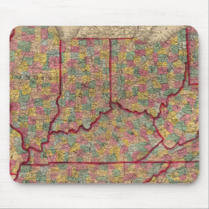 Delaware, Illinois, Indiana, Iowa North Carolina Mousepad