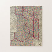 Delaware, Illinois, Indiana und Iowa Puzzle (Vertikal)