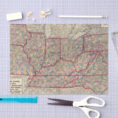 Delaware, Illinois, Indiana und Iowa Seidenpapier (Handwerk)