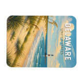 Delaware-Illustration Reise Kunst Vintage Magnet (Horizontal)