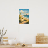 Delaware-Illustration Reise Kunst Vintage Poster (Küche)