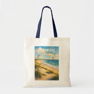 Delaware-Illustration Reise Kunst Vintage Tragetasche