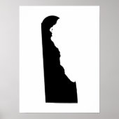 Delaware in Schwarz und Weiß Poster (Vorne)