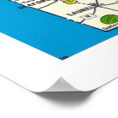 Delaware-Karte 20x28 Poster Druck (Ecke)