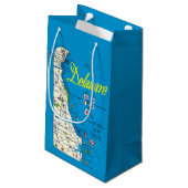 Delaware-Karte Kleine Geschenktüte (Rückseite Schrägansicht)