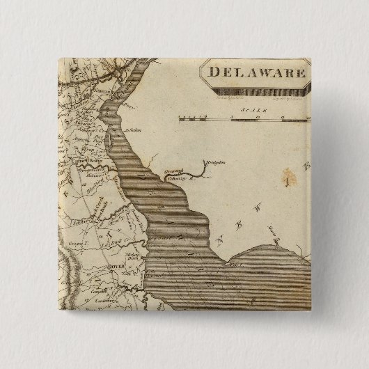 Delaware-Karte von Arrowsmith Button (Vorderseite)