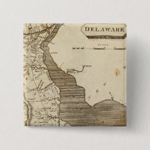 Delaware-Karte von Arrowsmith Button