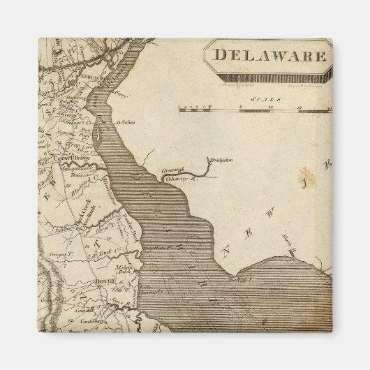 Delaware-Karte von Arrowsmith Magnet (Vorne)