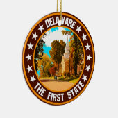 Delaware Keramik Ornament (Rechts)