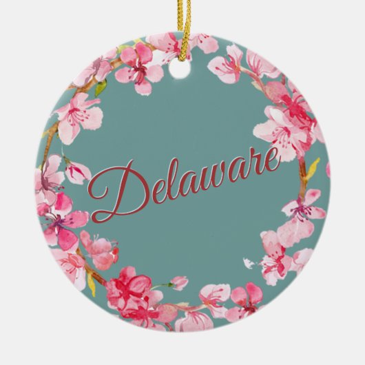 Delaware Keramik Ornament (Vorne)