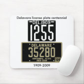 Delaware-Kfz-Kennzeichen Centennial Mousepad (Mit Mouse)