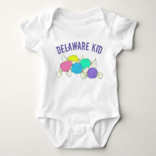Delaware Kid Salt Water Taffy Candy Beach DE Baby Strampler