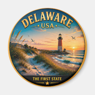 Delaware-Küsten-Erbe Reiseandenken Magnet
