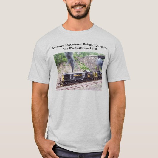 Delaware Lackawanna Railroad Company Alco RS-3s T-Shirt (Vorderseite)