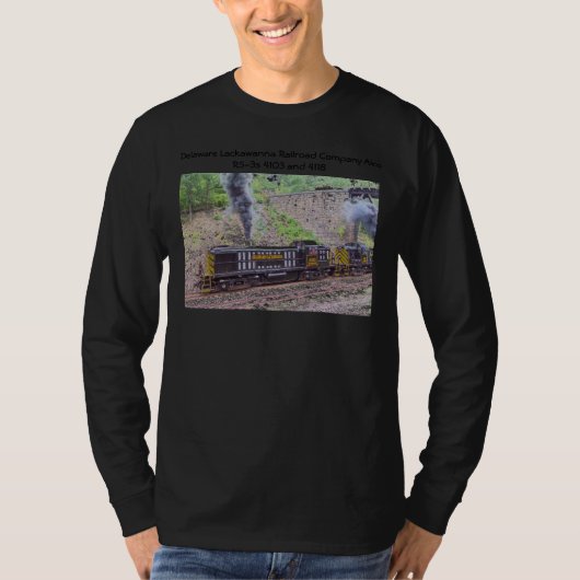 Delaware Lackawanna Railroad Company Alco RS-3s T-Shirt (Vorderseite)