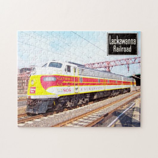 Delaware Lackawanna und Western Locomotive 808 Puzzle (Horizontal)