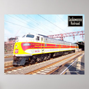 Delaware Lackawanna und Western-Lokomotive 808 Poster