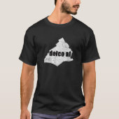 Delaware Landkreis PA Delco AF Karte Not leidend U T-Shirt (Vorderseite)