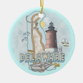 Delaware Lighthouse Keramik Ornament (Vorne)