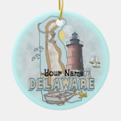 Delaware Lighthouse Keramik Ornament (Vorne)
