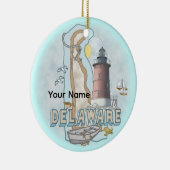 Delaware Lighthouse Keramik Ornament (Rechts)