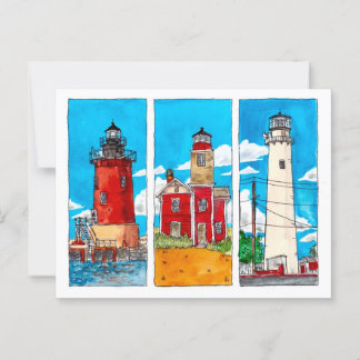 Delaware Lighthouses Postkarte