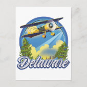 Delaware-Logo Einladungspostkarte (Vorderseite)