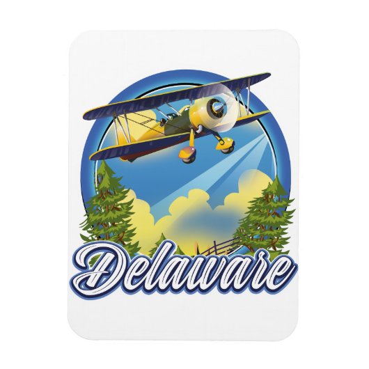 Delaware-Logo Magnet (Vertikal)