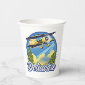 Delaware-Logo Pappbecher (Vorderseite)
