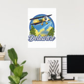 Delaware-Logo Poster (Heimbüro)