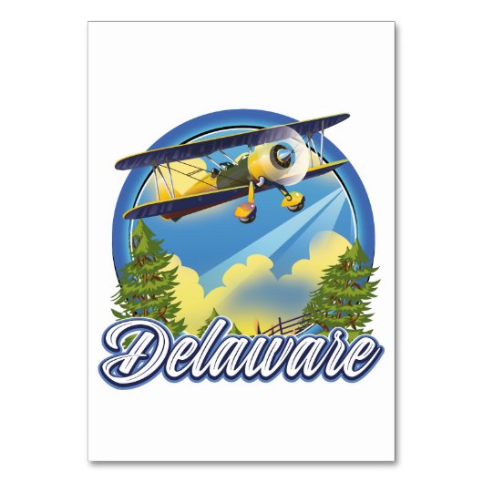 Delaware-Logo Tischnummer (Vorderseite)