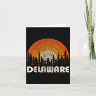 Delaware - lustige Natur Retro-Wandern 60er 70er 8 Karte