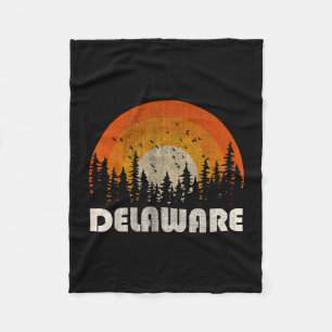 Delaware - lustige Natur Vintage-Wandern 60er 70er Fleecedecke