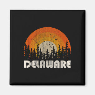 Delaware - lustige Natur Vintage-Wandern 60er 70er Magnet