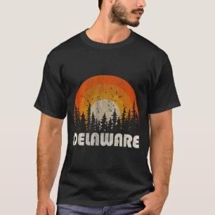Delaware - lustige Natur Vintage Wandern 60er 70er T-Shirt